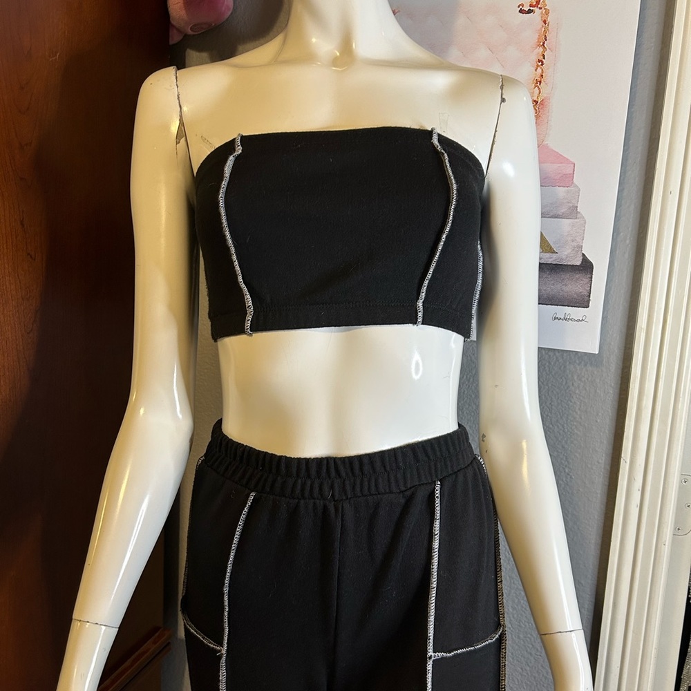 2pc jogger/ tube top set